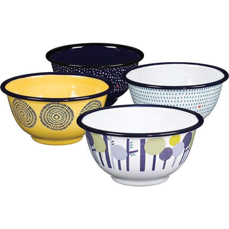 SUSS-英国进口Wild and Wolf 四季珐琅碗组(一组四入) -现货 - 碗 - 珐琅 白色