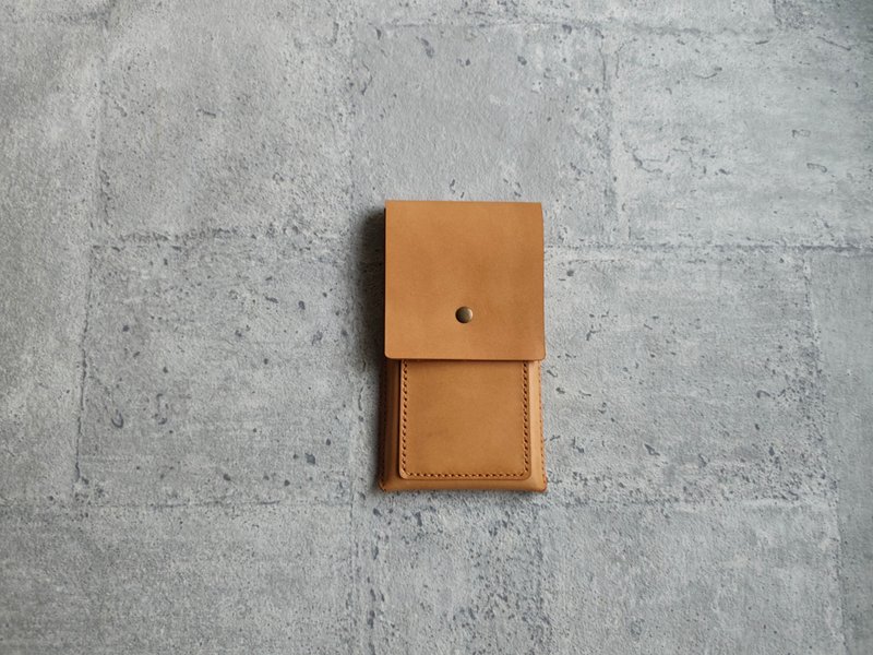 特制款 意大利原色极简约手工牛皮皮套 (多色选择) - 手机壳/手机套 - 真皮 橘色