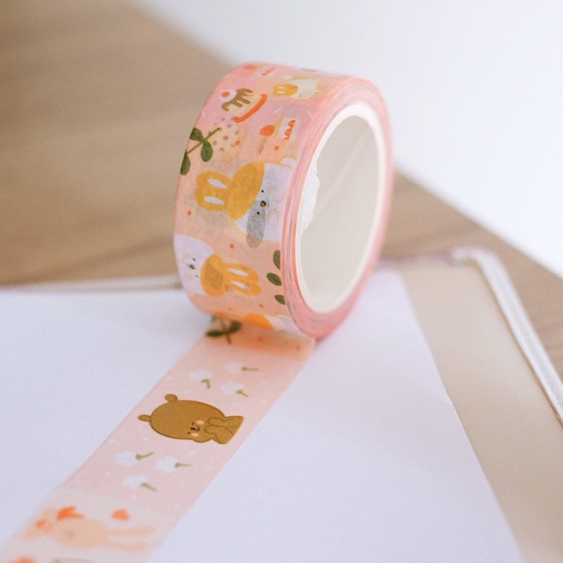 Masking Tape Little friends - 纸胶带 - 纸 多色