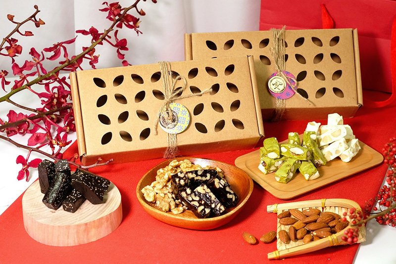 午后小食光│花窗双礼盒组 - 零食/点心 - 新鲜食材 粉红色