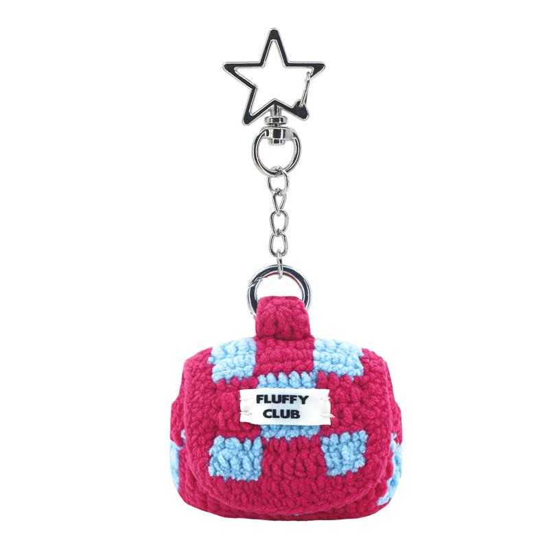 “将死！”棋盘格 AirPods 3 & Pro 保护壳 (粉红蓝色 _ 星空弹簧) - 耳机收纳 - 绣线 粉红色