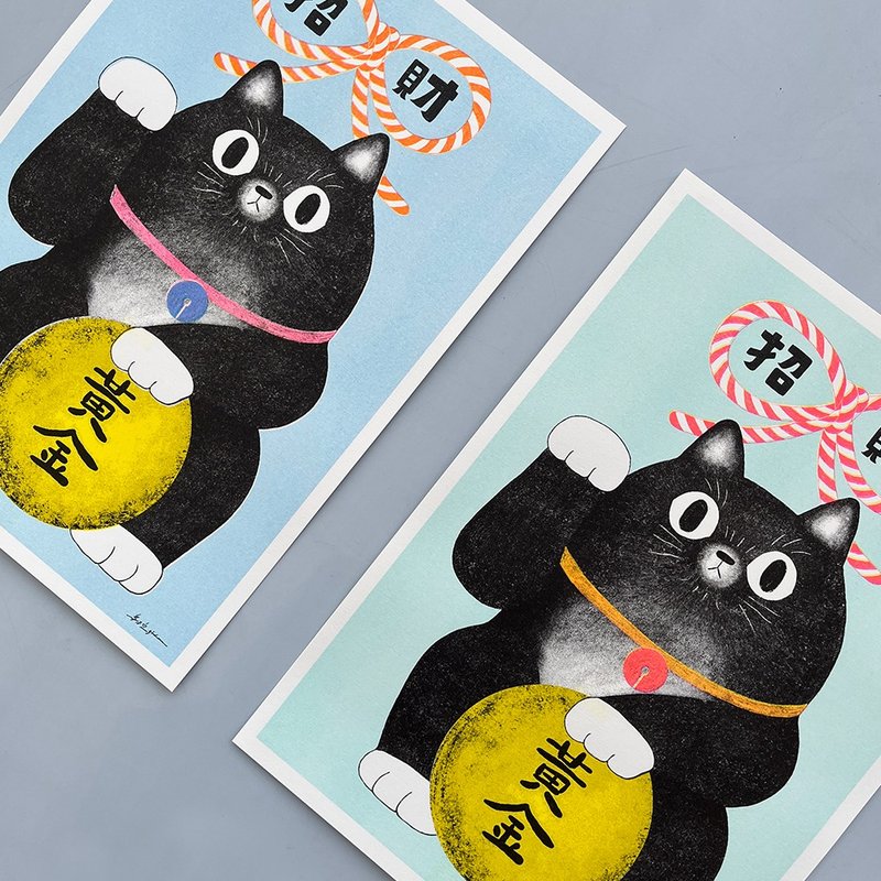 招财猫(黄金)海报 - 海报/装饰画/版画 - 纸 