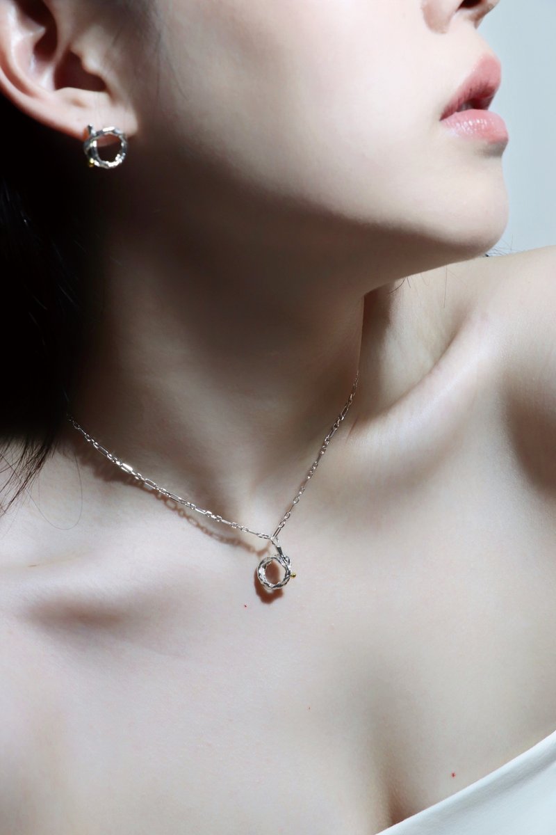 class a 经典十字 纯银项链 necklace - 项链 - 纯银 银色