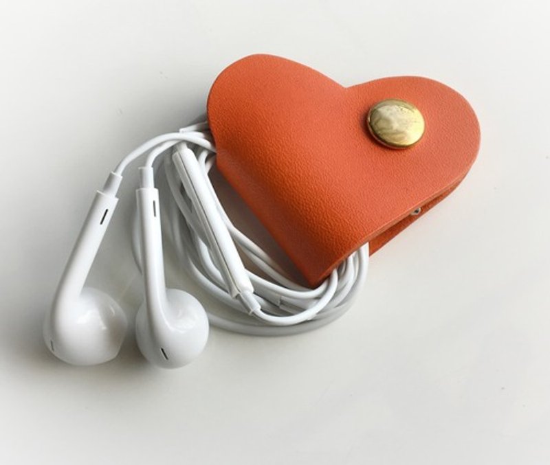 由意大利 Buttero 皮革制成的心形线夹 - 其他 - 真皮 蓝色