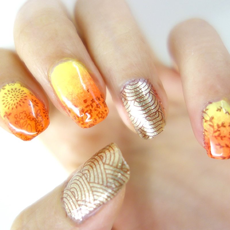 BEnails美甲转印钢板 星语-Water(小方版)FS01-4指甲彩绘印花DIY - 指甲油/指甲贴 - 不锈钢 银色