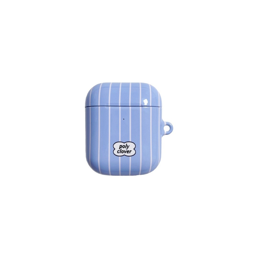 蓝色条纹硬式 AirPods 保护壳 - 耳机收纳 - 其他材质 蓝色