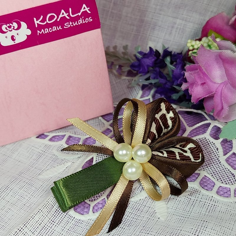 森林系列手工饰品 园野女孩发夹 - 发饰 - 其他材质 