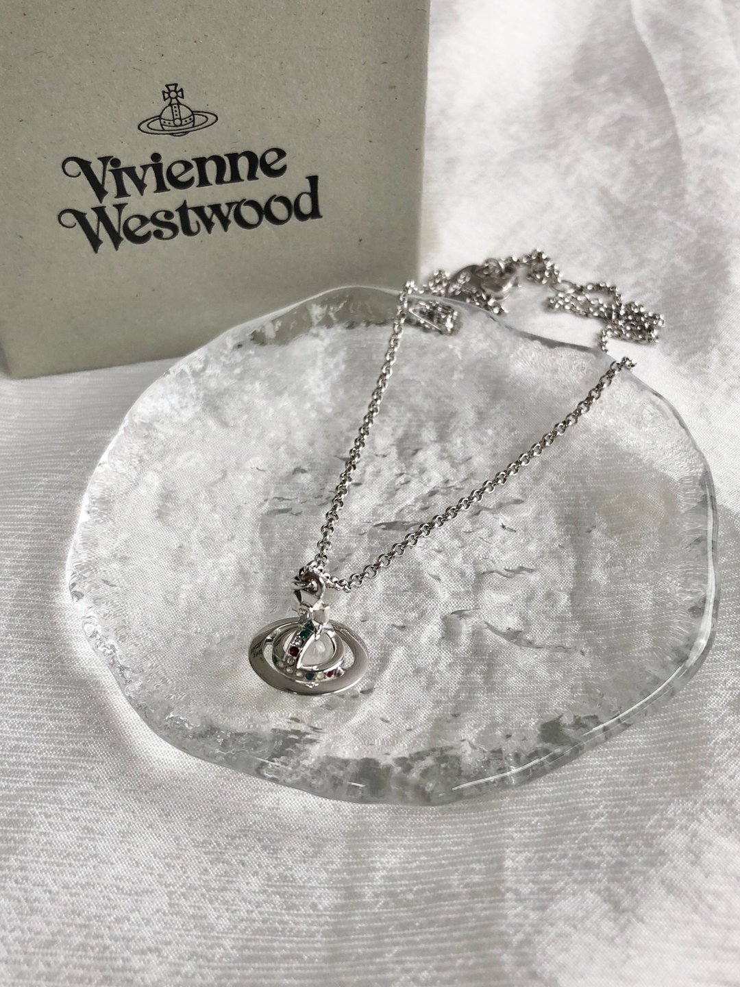 VintageShop solo 日本直送中古包专卖店 - Vivienne Westwood 薇薇安 薇薇安·魏斯威德 项链 Orb 复古 2pmsie - 项链 - 其他材质 银色