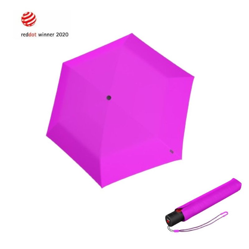【Knirps德国红点伞】U.200 超轻薄羽量自动伞-Neon Pink - 雨伞/雨衣 - 聚酯纤维 粉红色
