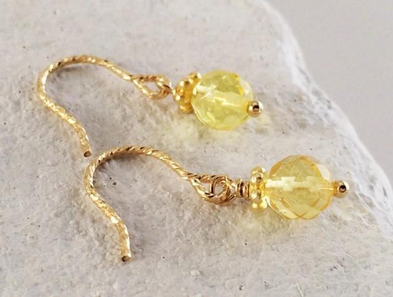 Baltic Amber K14GF Earrings / Clip-On 1 - 耳环/耳夹 - 其他金属 