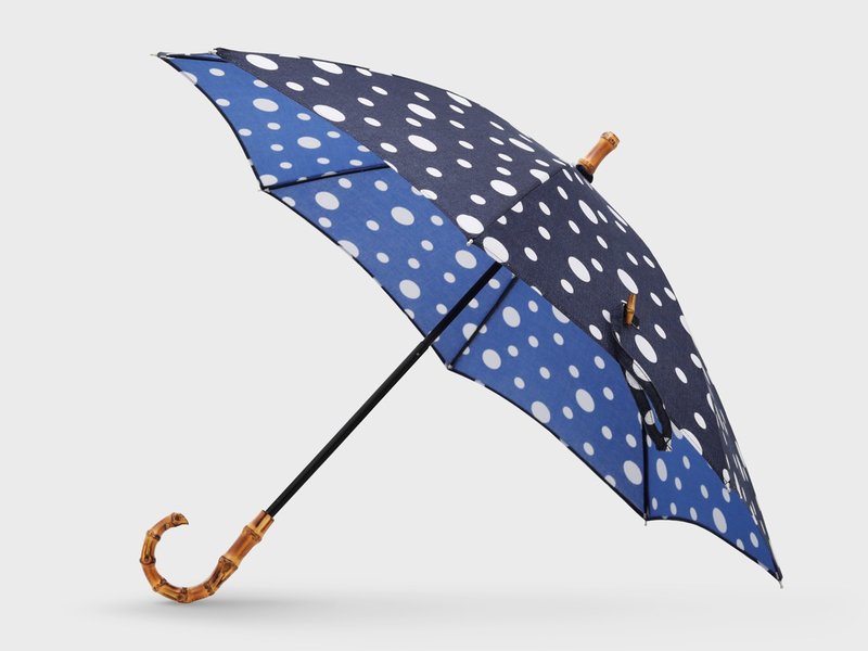 Tenugui parasol Kasane's color-snow hail- - 雨伞/雨衣 - 其他材质 蓝色