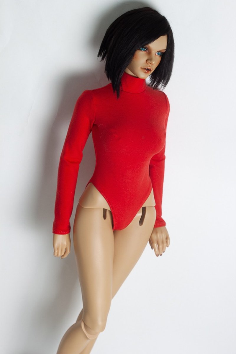 Iplehouse EID SID Sd BJD Clothes - Red long-sleeve bodysuit - 玩具/玩偶 - 其他材质 红色