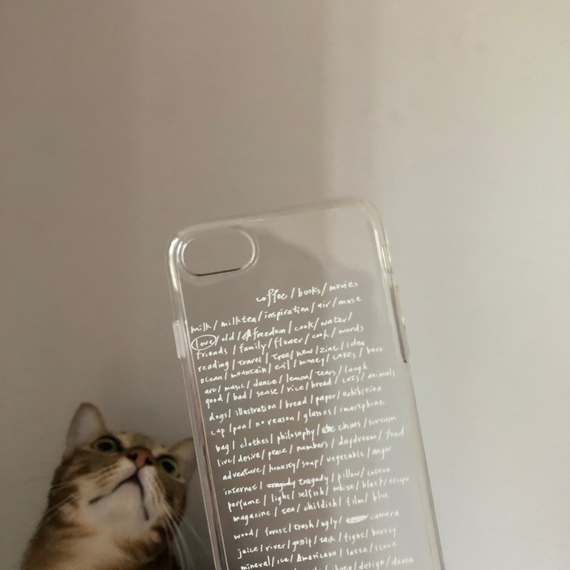 不可缺少之物Life list/iPhone软壳/文字手机壳 - 手机壳/手机套 - 塑料 透明
