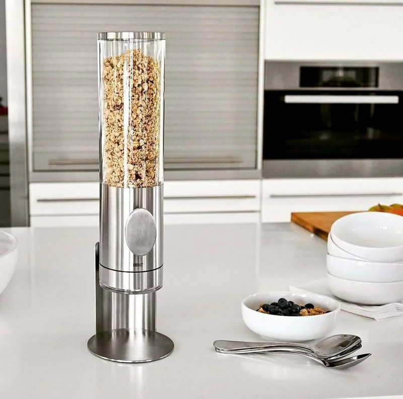 【303select】德国AdHoc | 装麦片谷物机(含座) - 调味罐/酱料瓶 - 不锈钢 