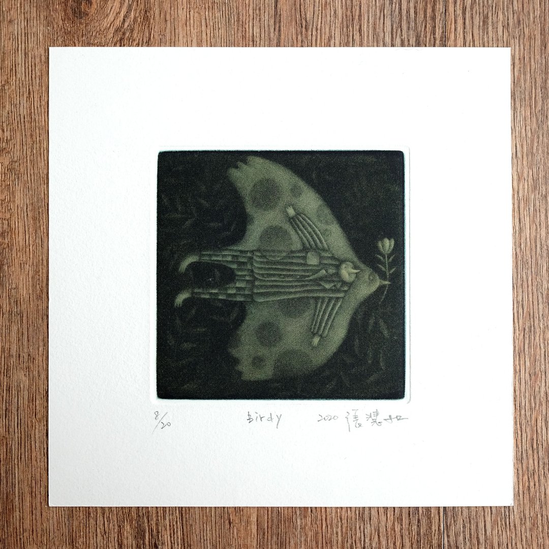 Mezzotint限量版画 - Birdy - 海报/装饰画/版画 - 纸 黑色
