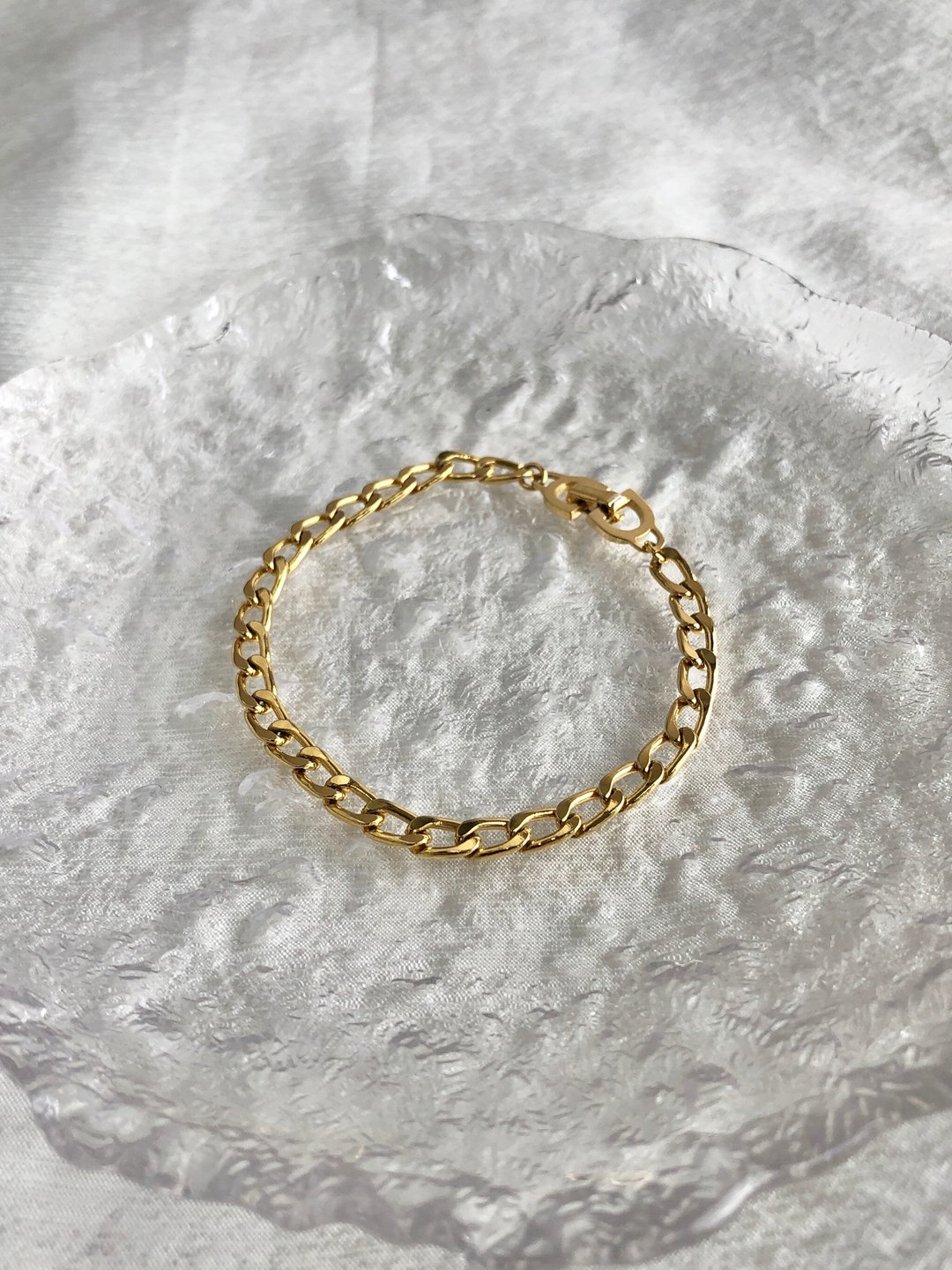 【日本直送 名牌中古包】Christian Dior 克里斯汀·迪奥 手链 金色 vintage 复古 old i2xmr5 - 手链/手环 - 其他材质 金色