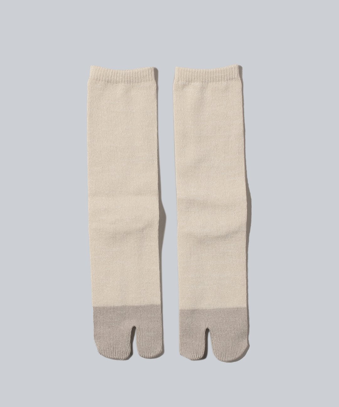 【WHITE MAILS】PAPER COLOR BLOCK TABI SOCKS - 袜子 - 棉 白色
