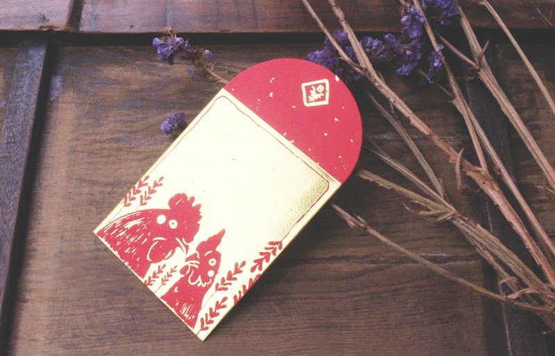 红包袋/金鸡报喜/小款 -三入 - 红包/春联 - 纸 