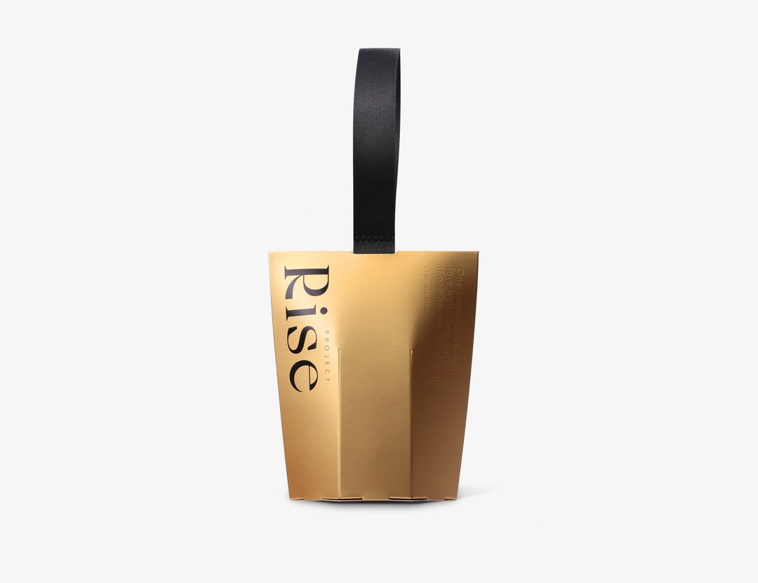 RISE【发芽喜米小礼盒】望月金 10 入 顶级婚礼小物 企业赠礼 - 五谷杂粮/米 - 新鲜食材 金色