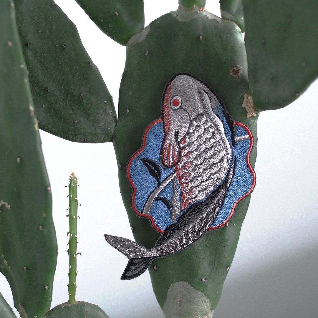 Fish Embroidered Patch Design - 其他 - 绣线 蓝色