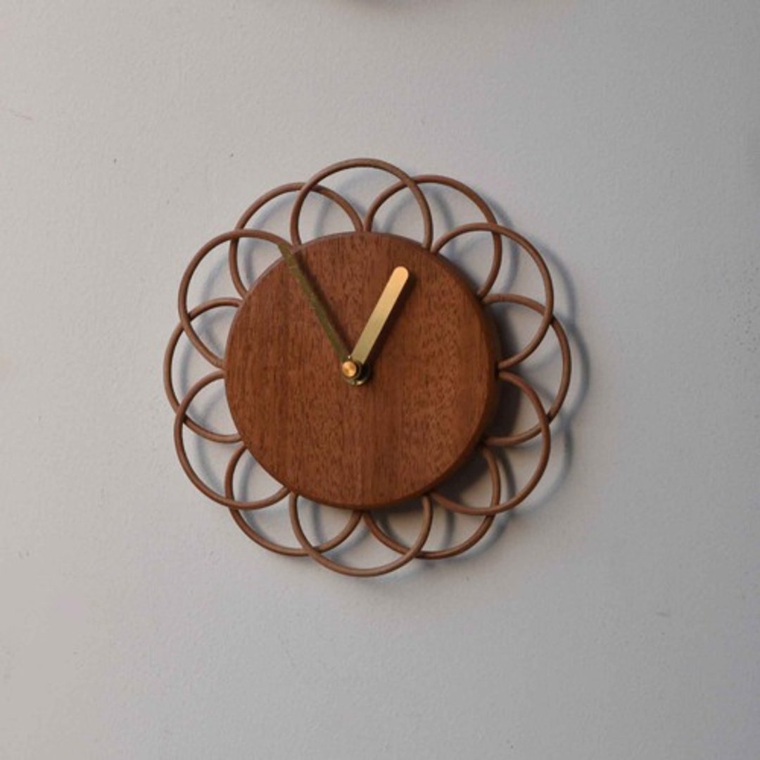 Small mahogany clock - 时钟/闹钟 - 木头 咖啡色