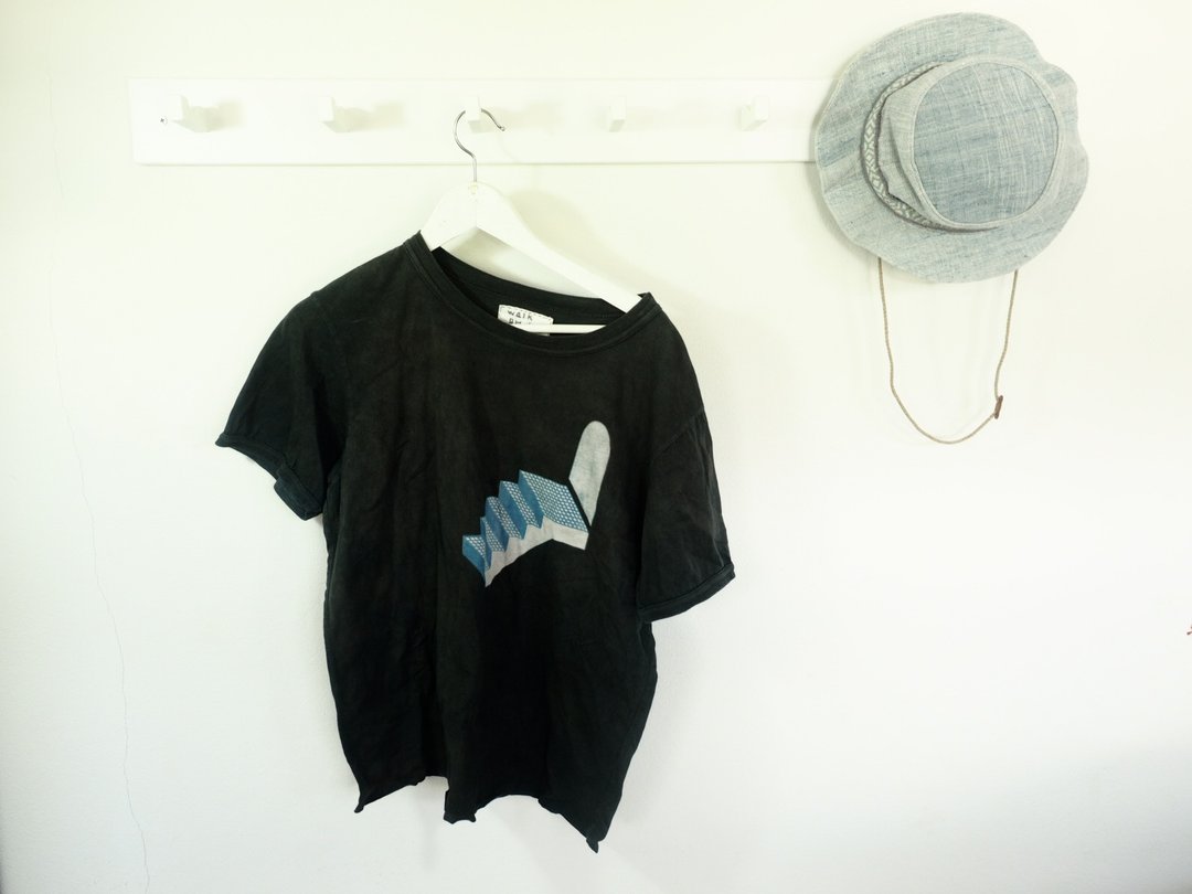 Stairway Organic Cotton Tee - 男装上衣/T 恤 - 棉 蓝色