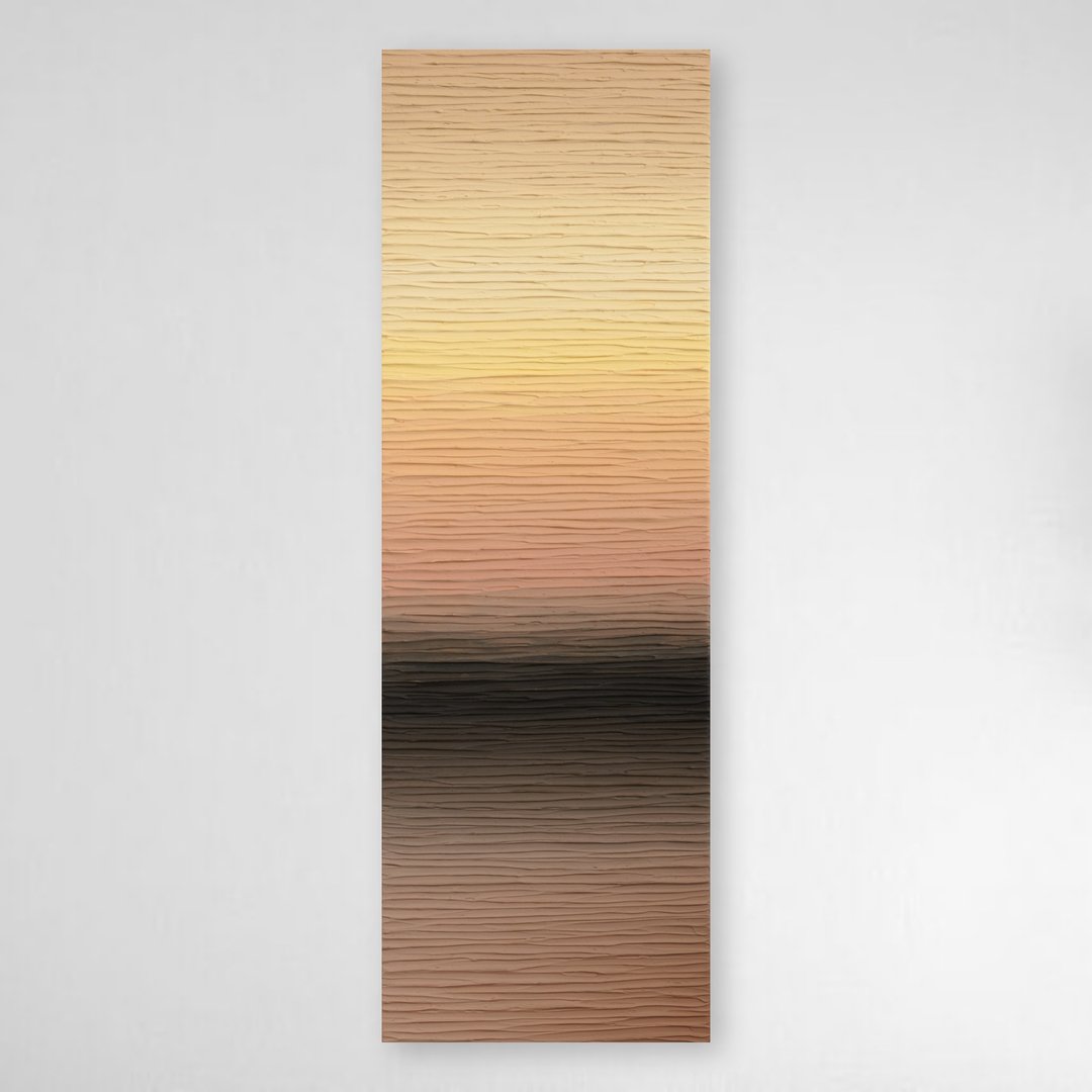 画 室内 艺术 渐变 风景 天空 壁挂 原画 - 海报/装饰画/版画 - 压克力 橘色