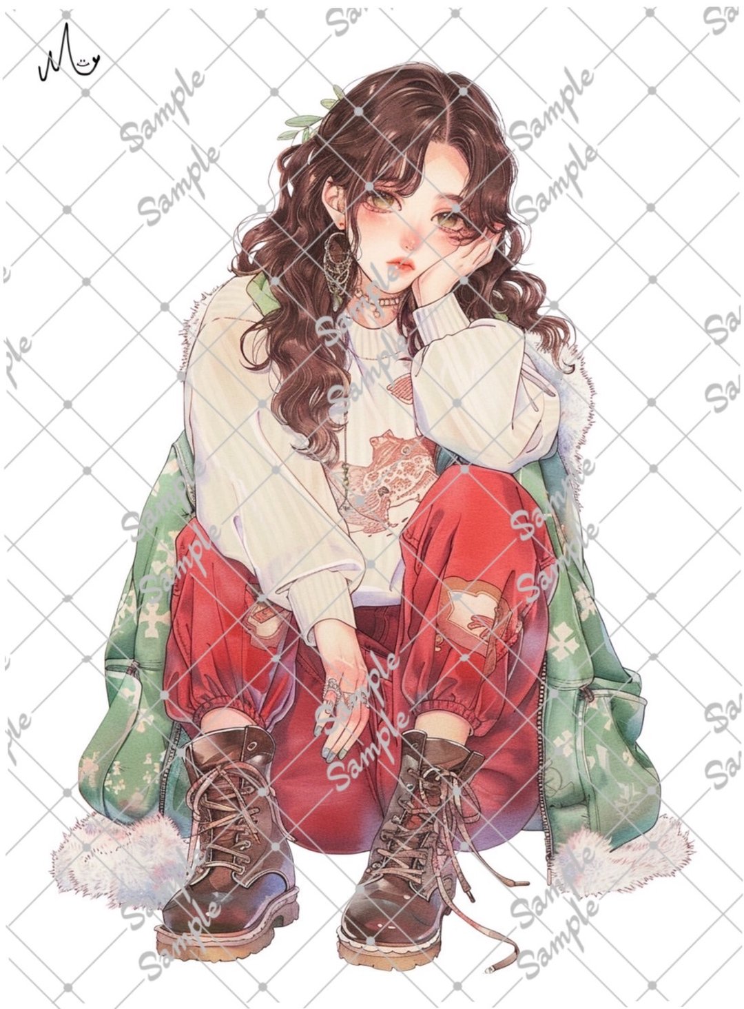 原创人物贴纸 11月新款 - 贴纸 - 纸 