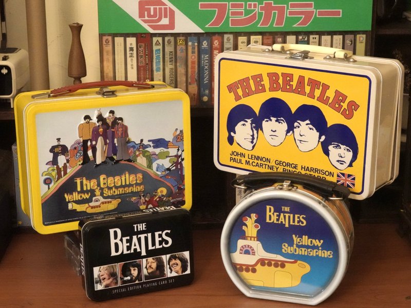 旧物 The Beatles 披头四 收藏 摆饰 盒 英国 美国 古物 收纳 - 摆饰 - 其他金属 多色