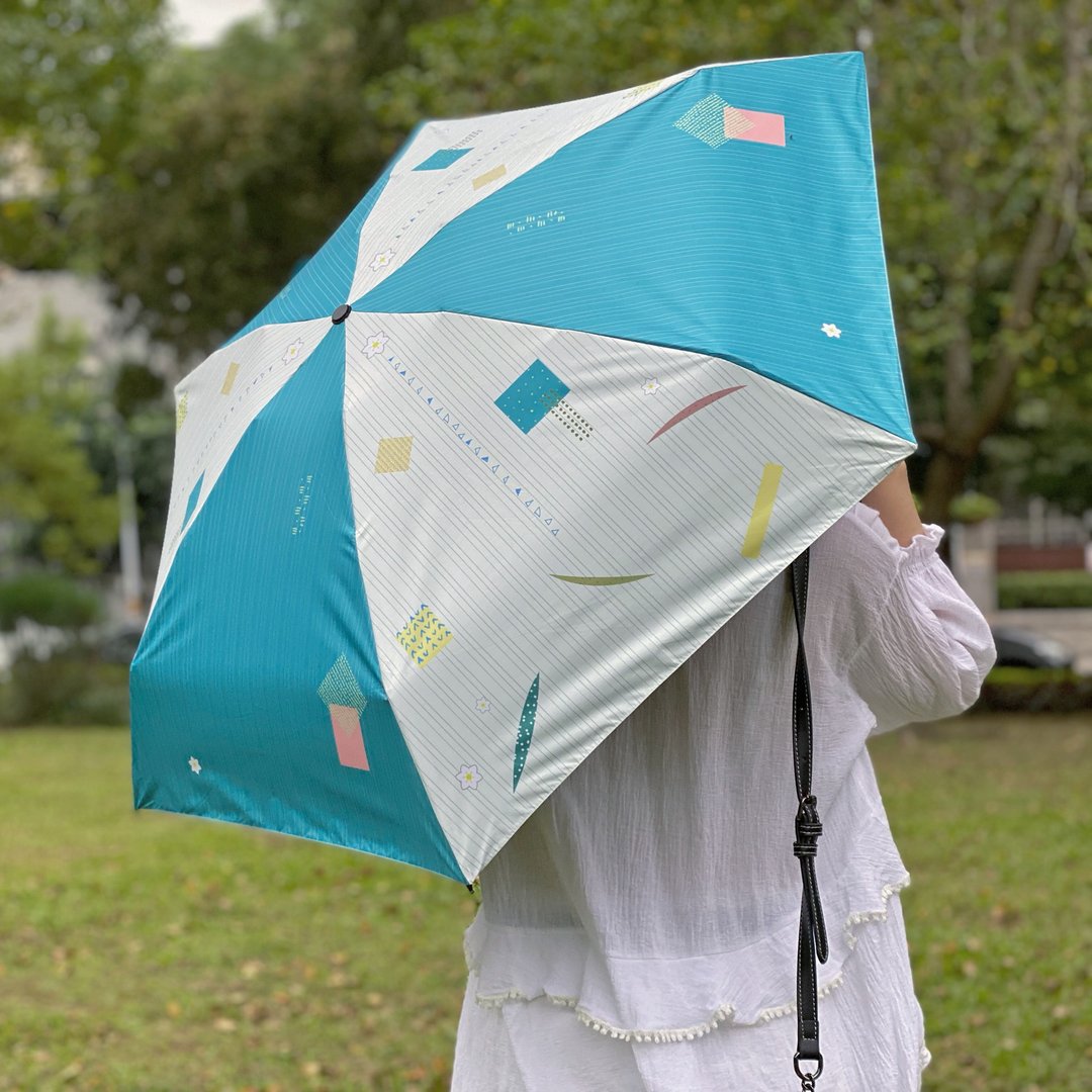 【CHICHI HOME】暖风徐徐 手开折叠伞/雨伞/抗UV - 雨伞/雨衣 - 聚酯纤维 绿色