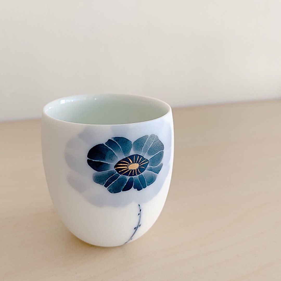 银莲花茶杯 /真窑 - 茶具/茶杯 - 瓷 