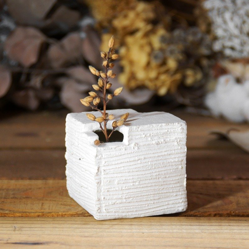 WALL CUBE / S - 植栽/盆栽 - 陶 白色