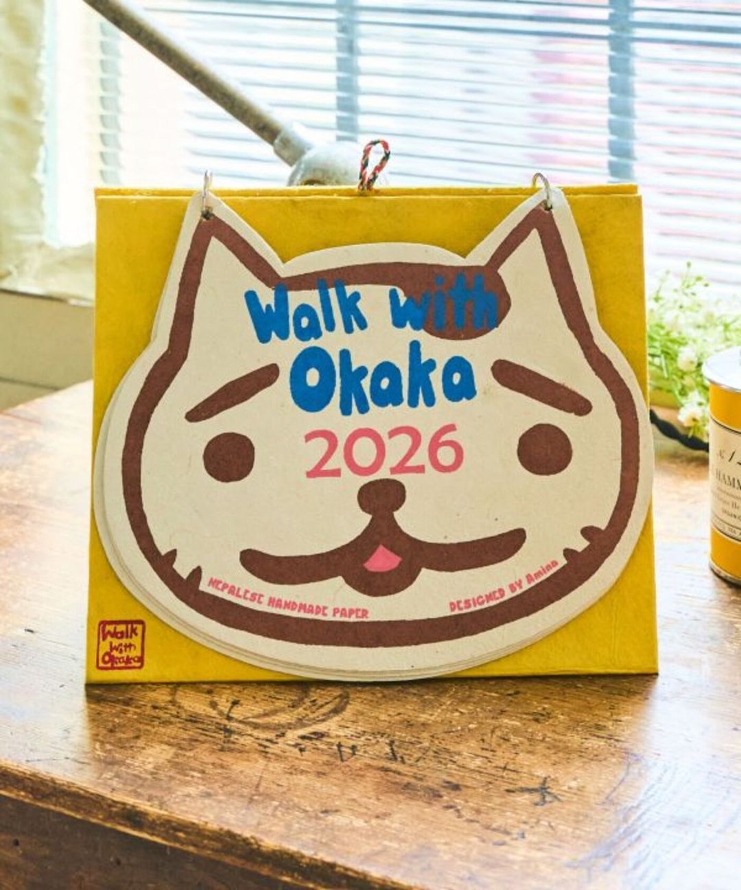 【热门预购】2026月历 OKAKA CAT冏猫咪桌上月历 NSSP5306 - 墙贴/壁贴 - 纸 