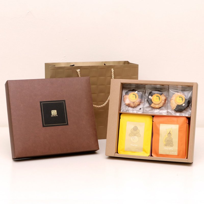 【虎年好礼】佛说茶礼盒组 - 挂耳原叶茶与巧克力凤梨干 - 茶 - 新鲜食材 多色