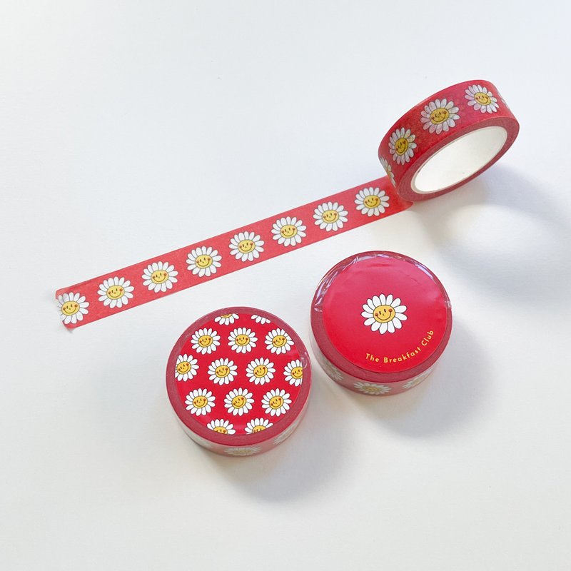 Making tape - Daisy - 纸胶带 - 纸 红色