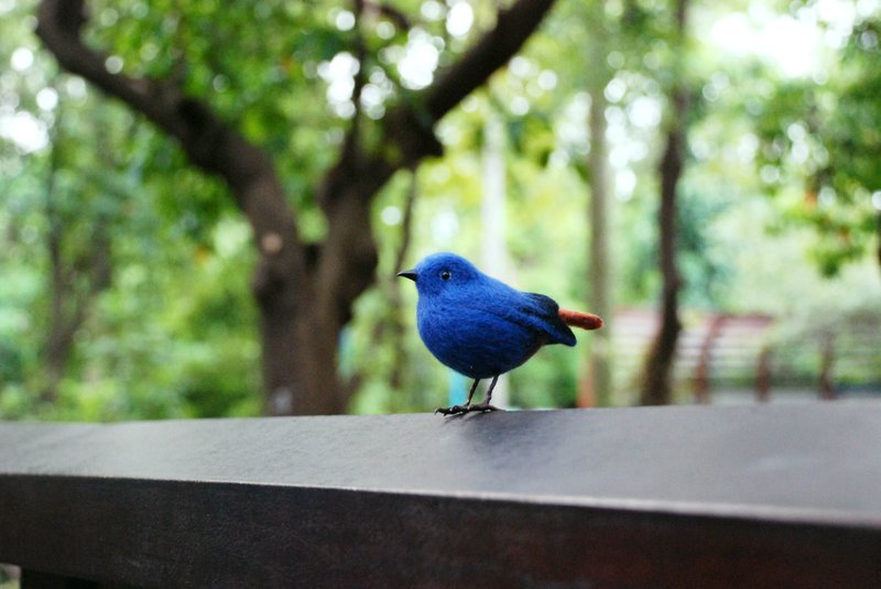 ◤订做展示区◢　铅色水鸫（展示区请勿下标） - 摆饰 - 羊毛 蓝色