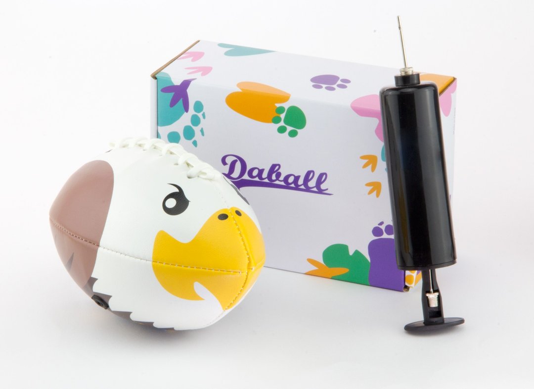 Daball 达波彩绘儿童美式足球(老鹰) - 其他 - 人造皮革 咖啡色
