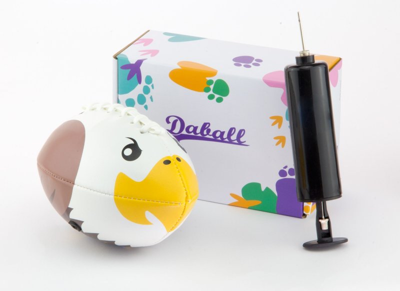 Daball 达波彩绘儿童美式足球(老鹰) - 其他 - 人造皮革 咖啡色