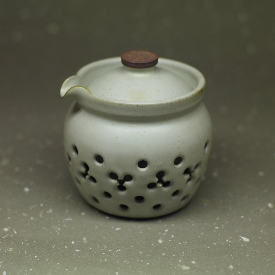 禅风 粉青釉 双层防烫 简约泡茶器 手作陶艺 茶道具 - 茶具/茶杯 - 陶 