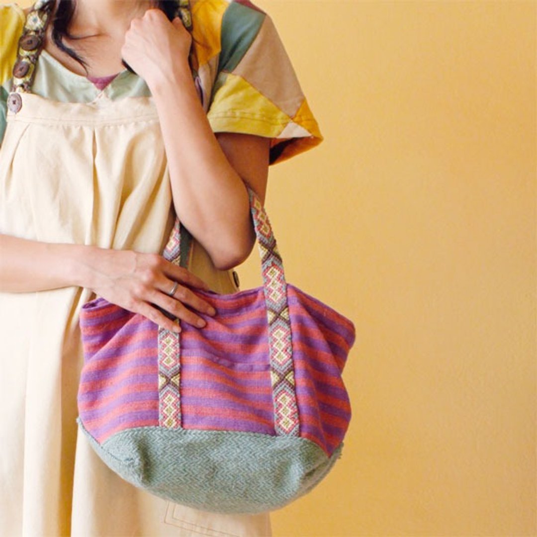 Picnic Tote Bag - 手提包/手提袋 - 棉 绿色
