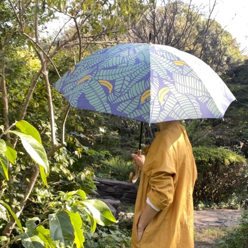 长柄伞 (晴雨两用)“香蕉”树荫_叶 - 其他 - 棉．麻 
