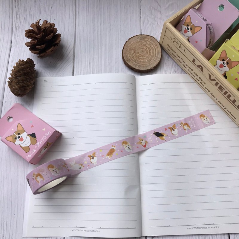 哥基 柯基 宠物纸胶带-B 20mm x 10m - 纸胶带 - 纸 