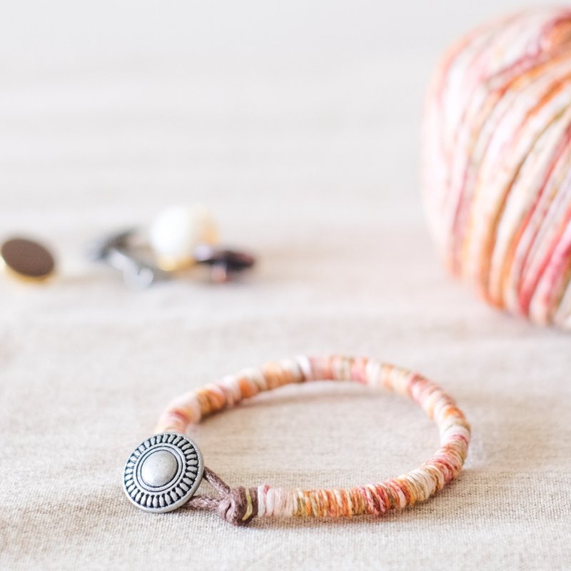 真爱绕圈圈手环 / 披萨 - 手链/手环 - 棉．麻 多色