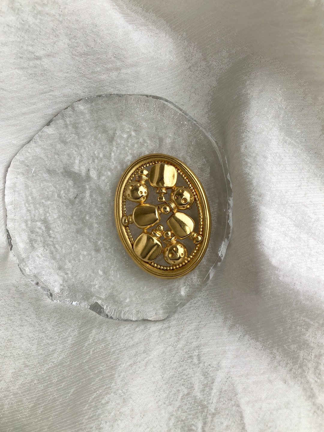 【日本直运，二手包】Christian Dior 克里斯汀迪奥胸针金香水 Vintage Vintage e57buy - 胸针 - 其他材质 金色