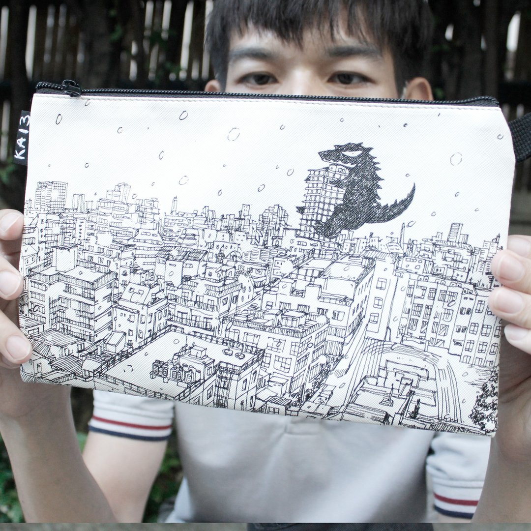 Pencil bag PVC  OMG - 铅笔盒/笔袋 - 其他材质 黄色