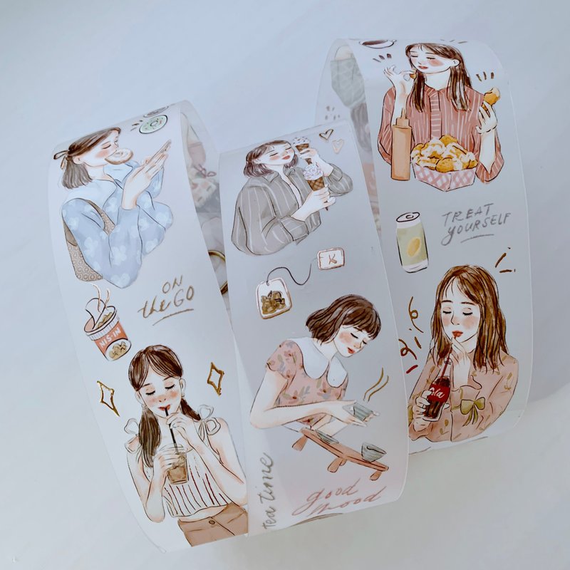 Foodie / 铝箔效果雾面 PET 纸胶带 - 纸胶带 - 其他材质 