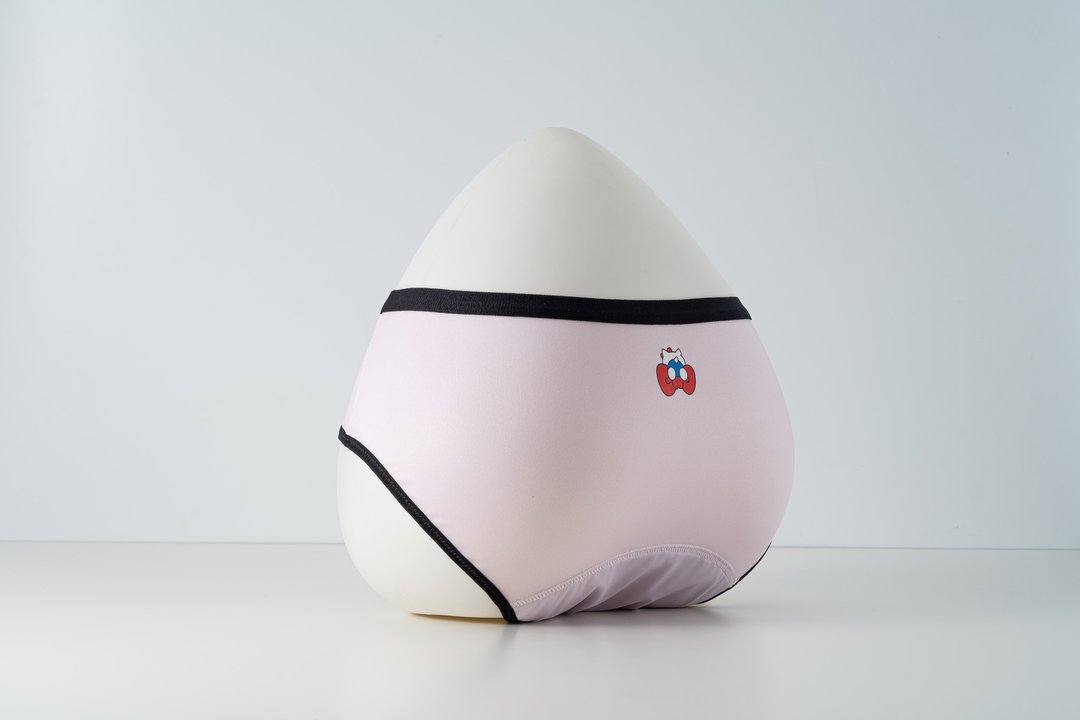【月亮裤】【Hello Kitty X 月亮裤】日用缎带粉中腰月亮裤 - 生理用品 - 其他材质 粉红色