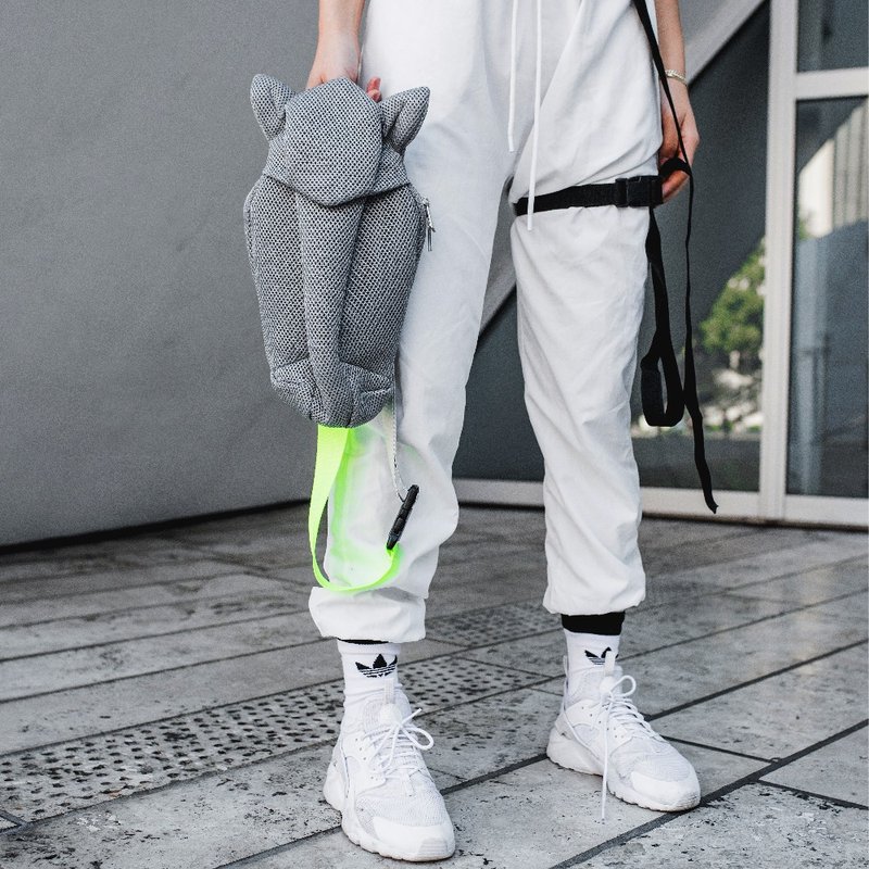 ORIBAGU_折纸包_Air银马肩腰包 - 侧背包/斜挎包 - 其他材质 银色