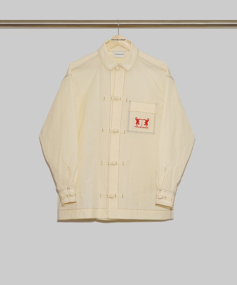 KUNG FU SHIRTS - 米白色 功夫衫 - - 女装衬衫 - 尼龙 白色