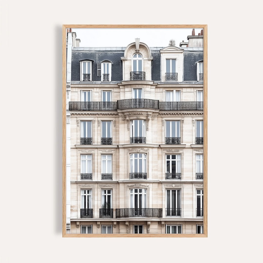 巴黎阳台诗 Parisian Balcony Elegance / 法式建筑摄影挂画 - 海报/装饰画/版画 - 纸 